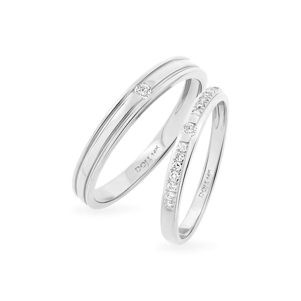 Nhẫn cưới 14K DOJI AWMG111864F2ML1 - AWFG111864F2ML1