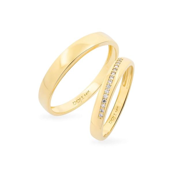 Nhẫn cưới 14K DOJI AWMG111865F1KK1 - AWFG111865F1ML1