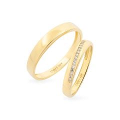 Nhẫn cưới 14K DOJI AWMG111865F1KK1 - AWFG111865F1ML1