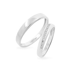 Nhẫn cưới 14K DOJI AWMG111865F2KK1 - AWFG111865F2ML1