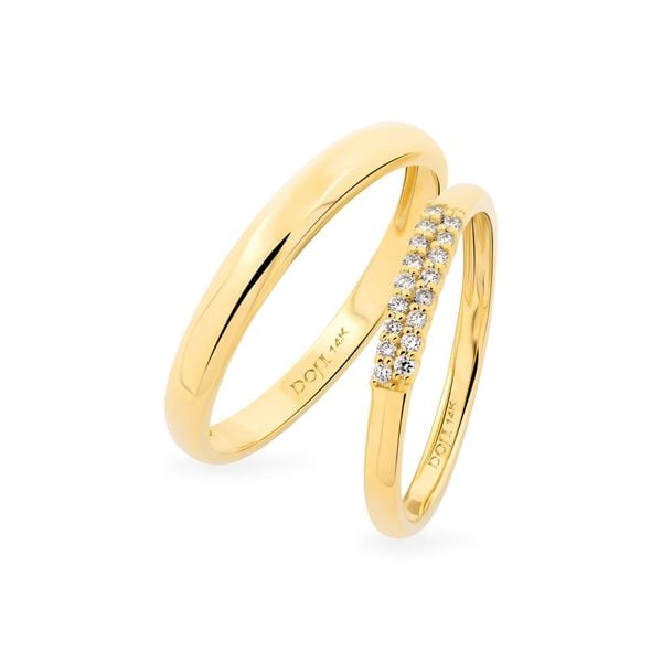 Nhẫn cưới 14K DOJI AWMG111866F1KK1 - AWFG111866F1ML1