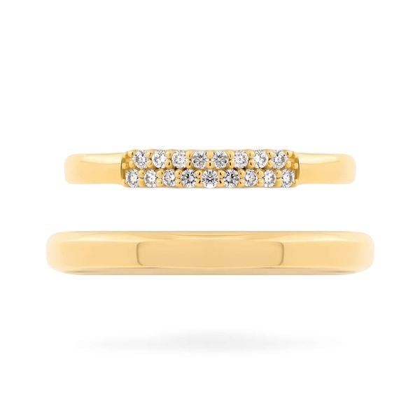 Nhẫn cưới 14K DOJI AWMG111866F1KK1 - AWFG111866F1ML1