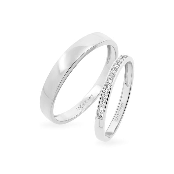 Nhẫn cưới 14K DOJI AWMG111867F2KK1 - AWFG111867F2ML1