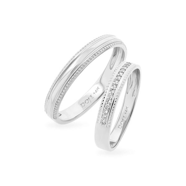 Nhẫn cưới 14K DOJI AWMG111869F2KK1 - AWFG111869F2ML1