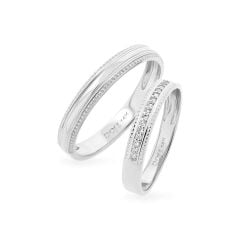 Nhẫn cưới 14K DOJI AWMG111869F2KK1 - AWFG111869F2ML1