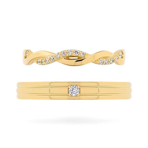 Nhẫn cưới 14K DOJI AWMG111870F1ML1 - AWFG111870F1ML1