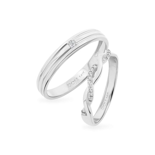 Nhẫn cưới 14K DOJI AWMG111870F2ML1 - AWFG111870F2ML1