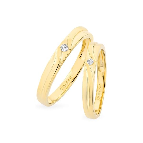 Nhẫn cưới 14K DOJI AWMG111872F1ML1 - AWFG111872F1ML1