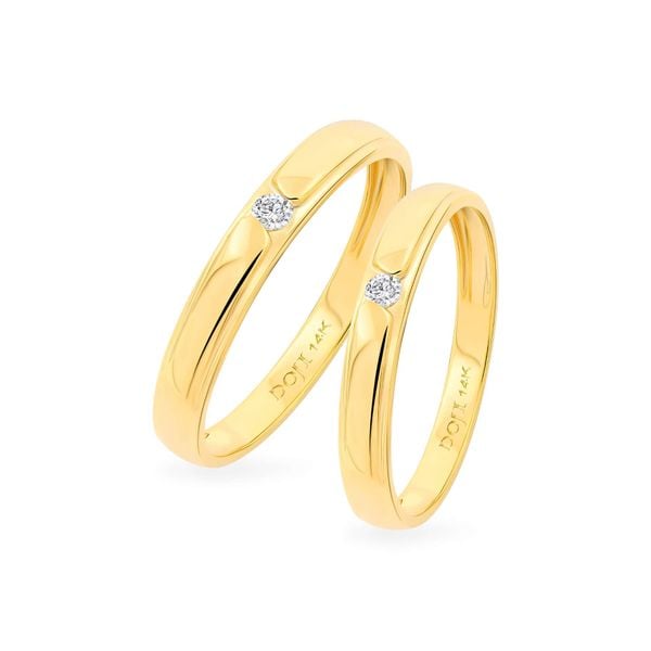 Nhẫn cưới 14K DOJI AWMG111874F1ML1 - AWFG111874F1ML1