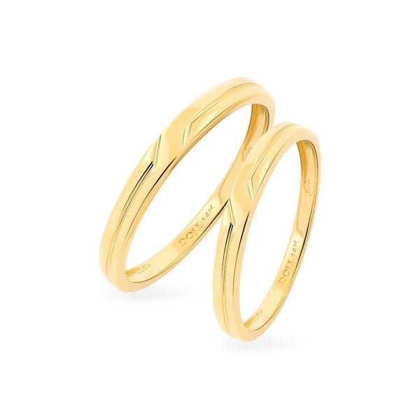 Nhẫn cưới 14K DOJI AWMG111877F1KK1 - AWFG111877F1KK1