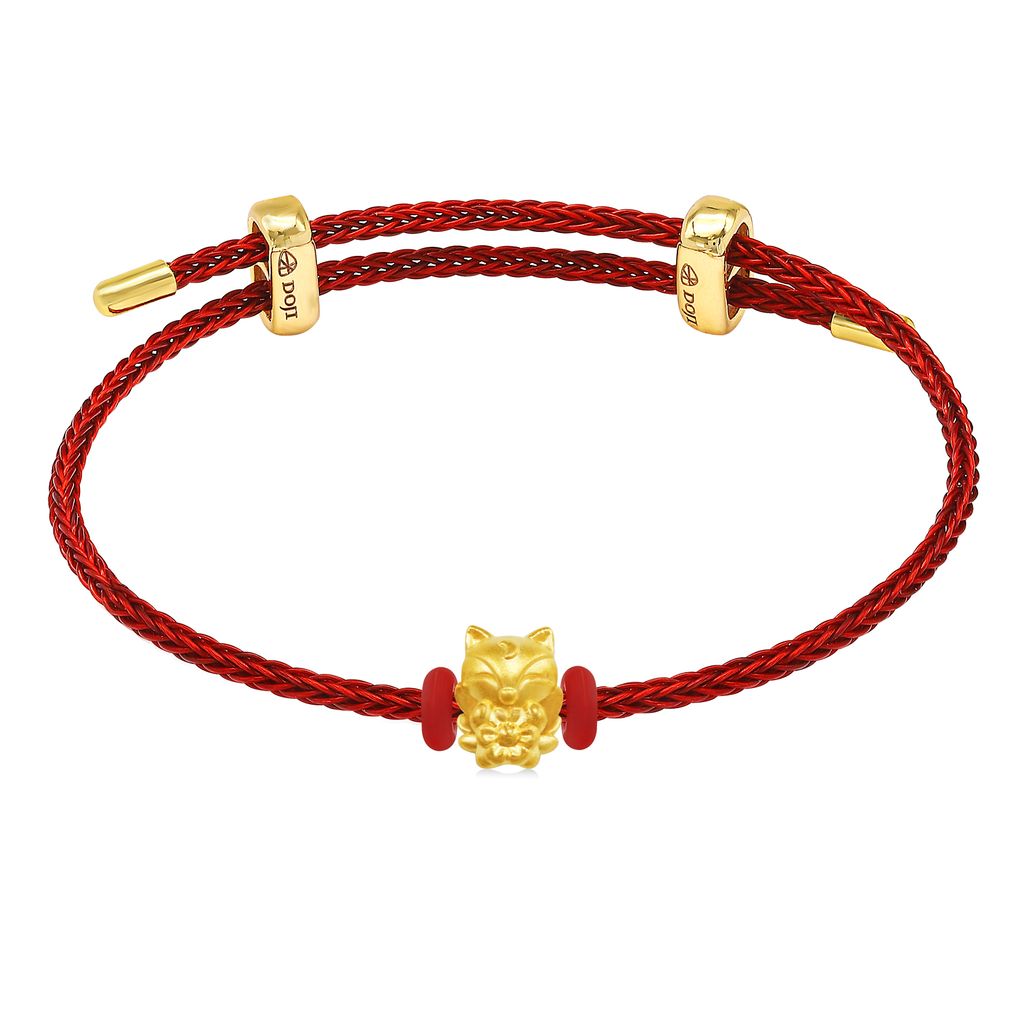 Vòng charm hồ ly vàng 24K DOJI BCB5001060A1XX1 