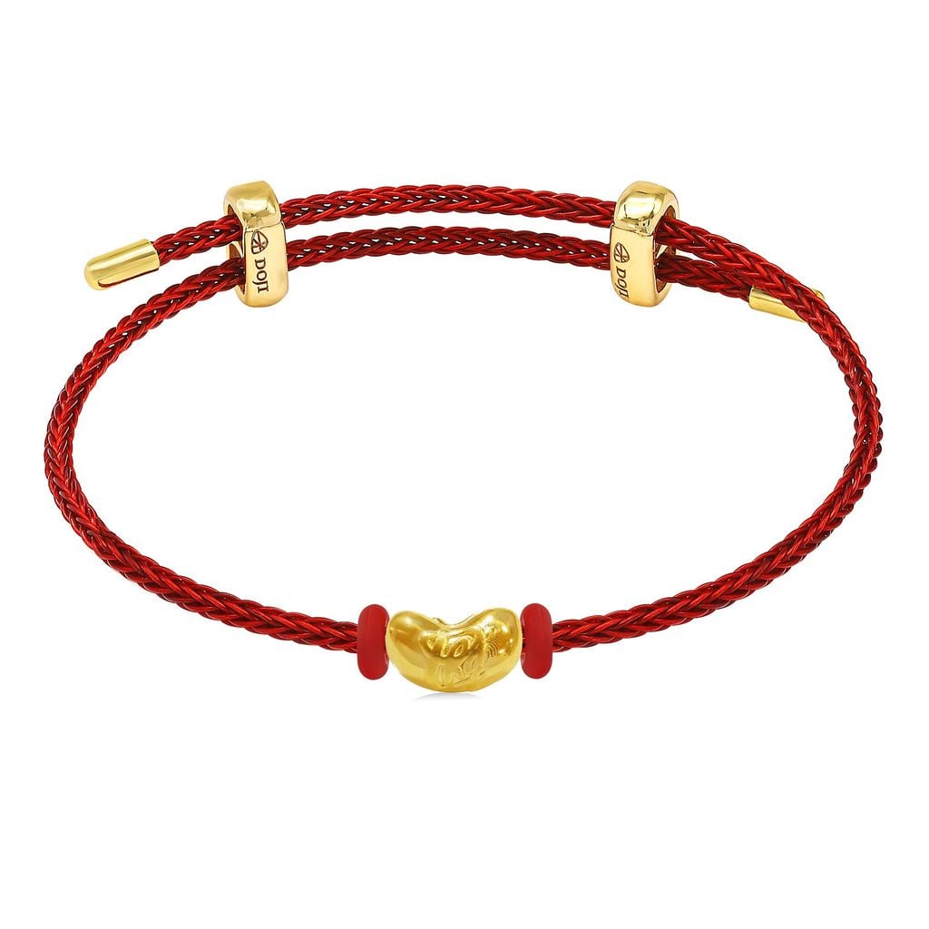 Vòng charm hạt đậu vàng 24K DOJI BCB5001290A1XX1 