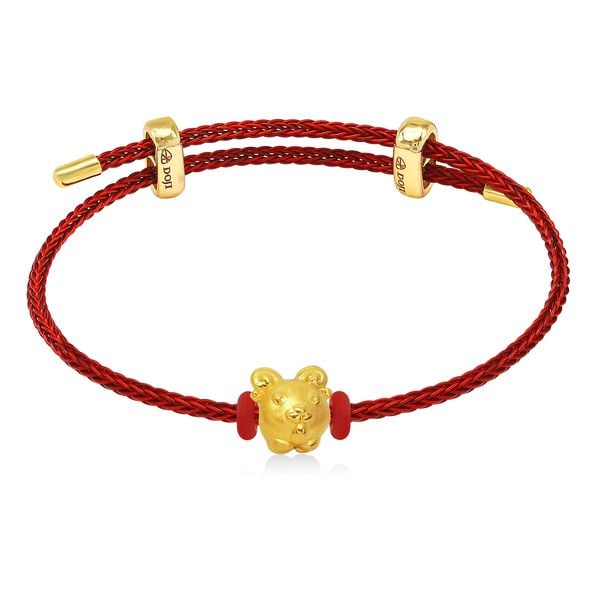 Vòng charm kim mùi vàng 24K DOJI BCB5001930A1XX1