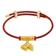 Vòng charm hoa sen vàng 24K DOJI BCB5003220A1XX1