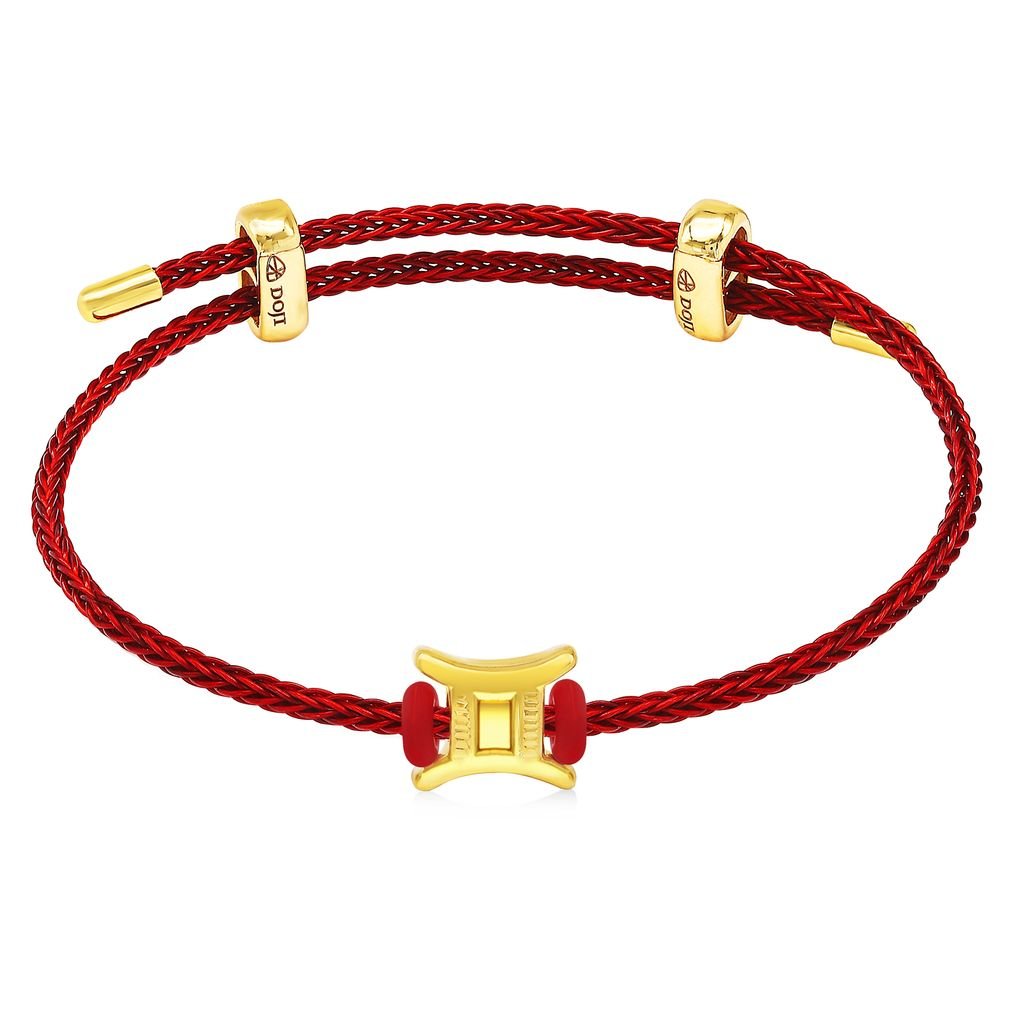 Vòng charm cung hoàng đạo Song Tử vàng 24K DOJI BCB5005180A1XX1 