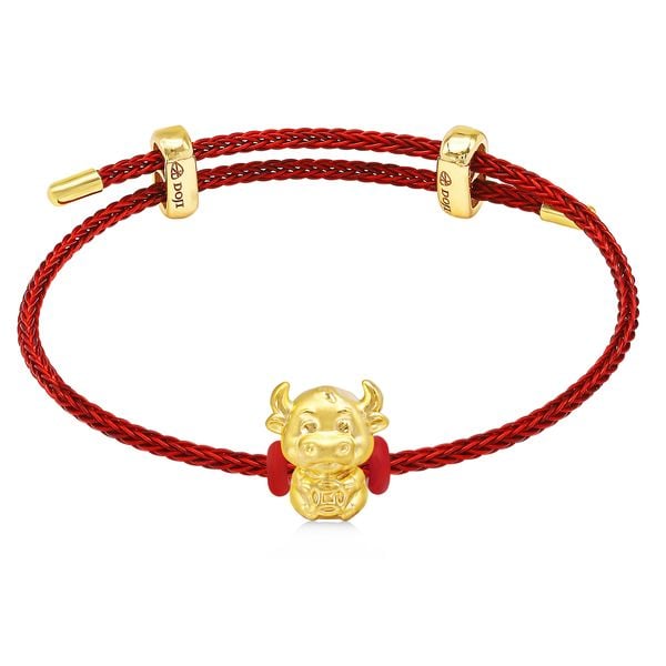 Vòng charm kim sửu vàng 24K DOJI BCB5005710A1XX1