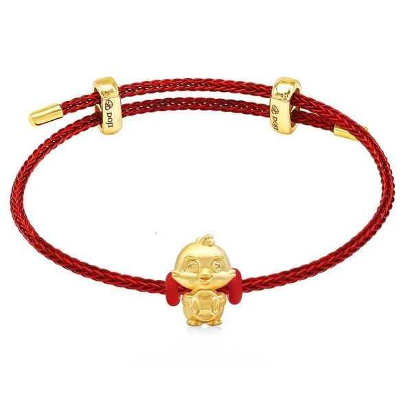 Vòng charm kim dậu vàng 24K DOJI BCB5005780A1XX1