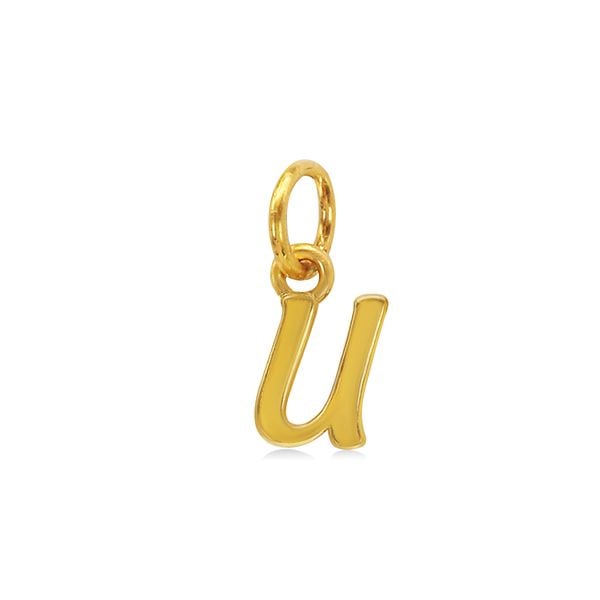 Hạt charm chữ U vàng 24K DOJI BCE5005490A1XX1
