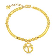 Lắc tay cung hoàng đạo Bạch Dương vàng 24K DOJI BFB7000410A1XX0