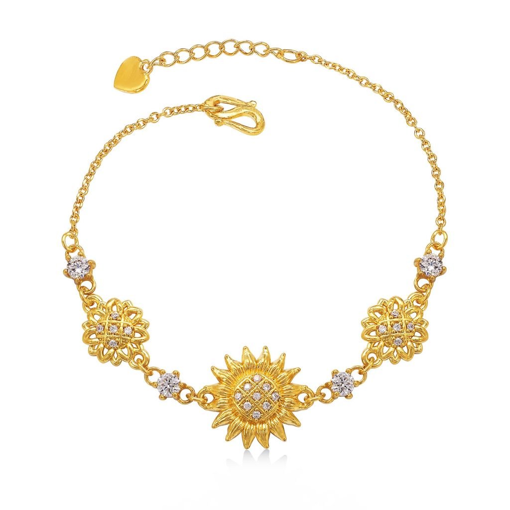 Lắc tay vàng 24K gắn đá CZ DOJI BLB7004090A1CZ1 