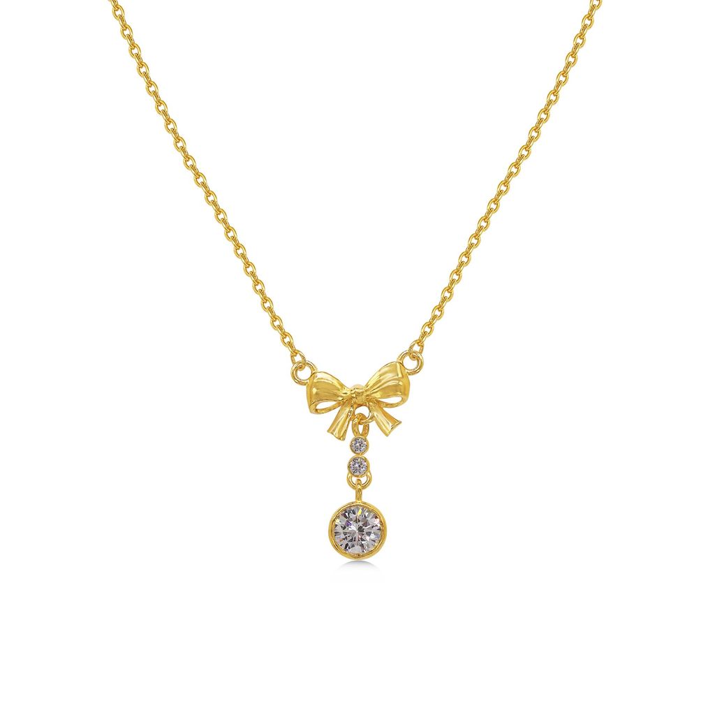Dây liền mặt vàng 24K gắn đá CZ DOJI BLN0002410A1CZ1 