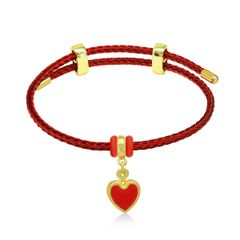 Vòng charm trái tim vàng 24K DOJI BCB6004290A1XX1