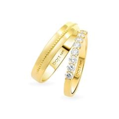 Nhẫn cưới 14K DOJI AWMG011703F1KK1 - AWFG011703F1ML1