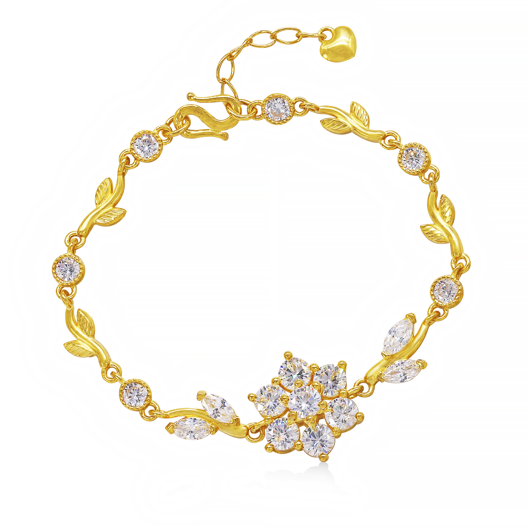 Lắc vàng 24K gắn đá CZ DOJI BLB0004140A1CZ1 
