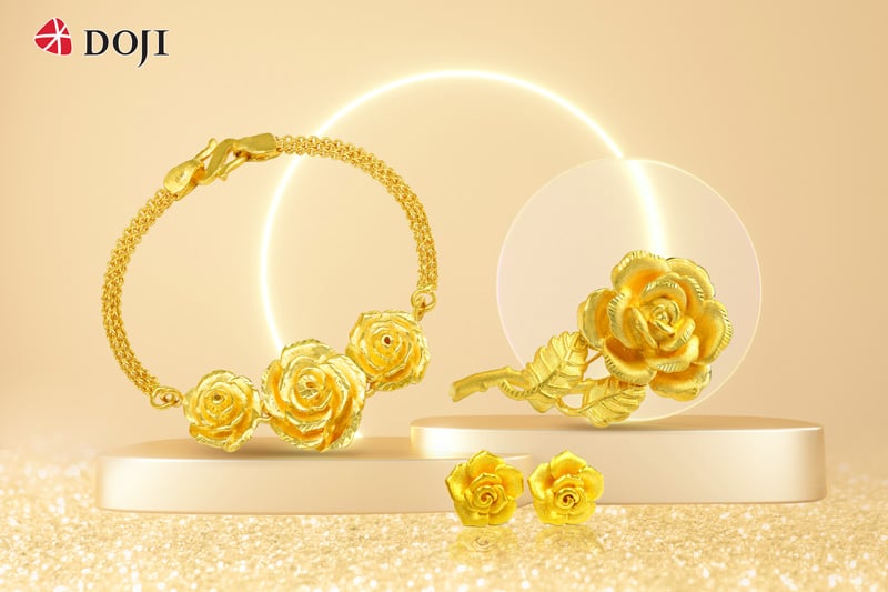 Tri ân khách hàng, DOJI ưu đãi tới 15% khi mua Trang sức Vàng 24K – DOJI  Gold & Gems Group