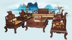 Bộ sofa Sơn Thủy gỗ cẩm lai