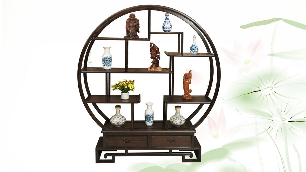 Kệ Tròn - Gỗ Chiêu Liêu - K1245