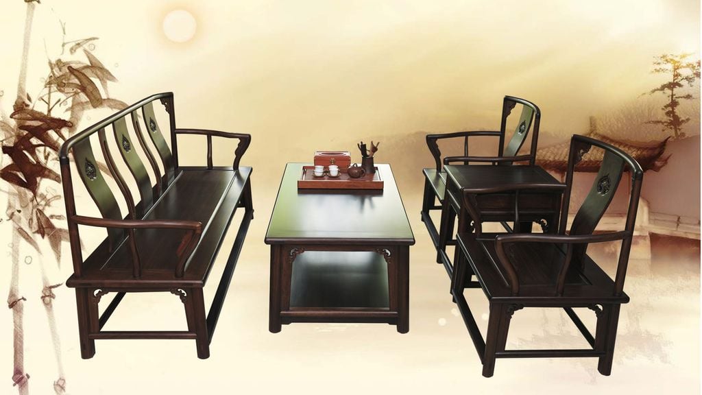 Bộ sofa Nam Quan - Gỗ Chiêu Liêu - 330