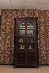 Tủ kính chém góc (gương hậu, có đèn)