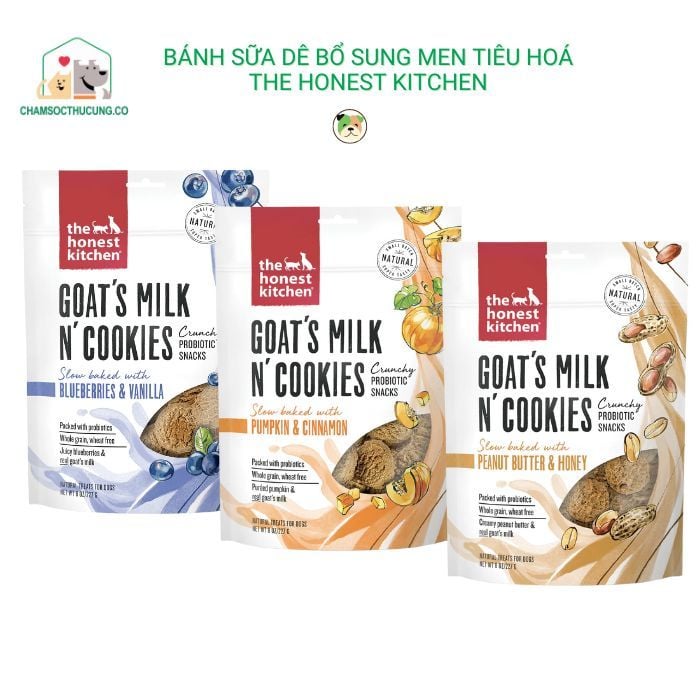  Bánh Sữa Dê Bổ Sung Men Tiêu Hoá Cho Chó-The Honest Kitchen- Preorder 