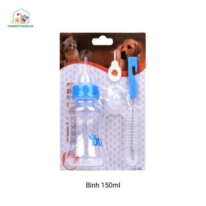  Bình Ti Bình Sữa Chó Mèo Sơ Sinh 60ml, 150ml 