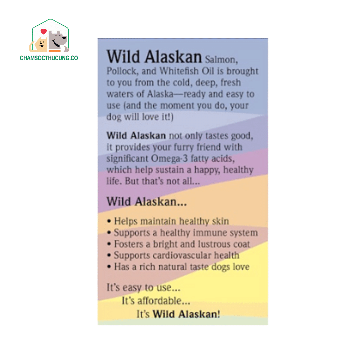  [Hàng Mỹ] Dầu Cá Hồi Alaska Bổ Sung Omega 3- Dưỡng Lông Chó Mèo- Preorder 