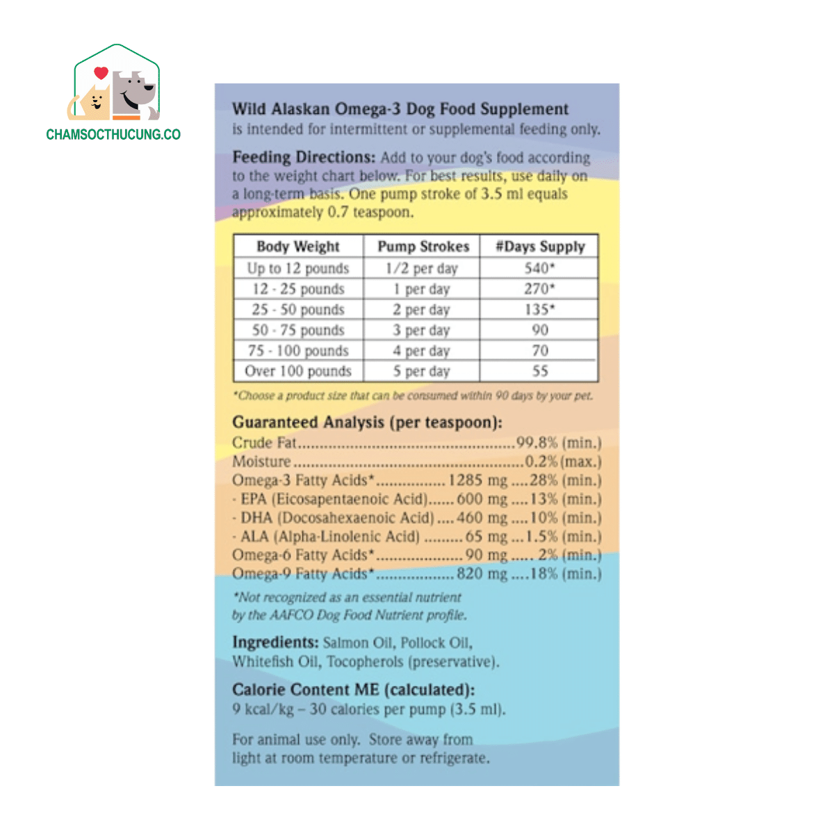  [Hàng Mỹ] Dầu Cá Hồi Alaska Bổ Sung Omega 3- Dưỡng Lông Chó Mèo- Preorder 