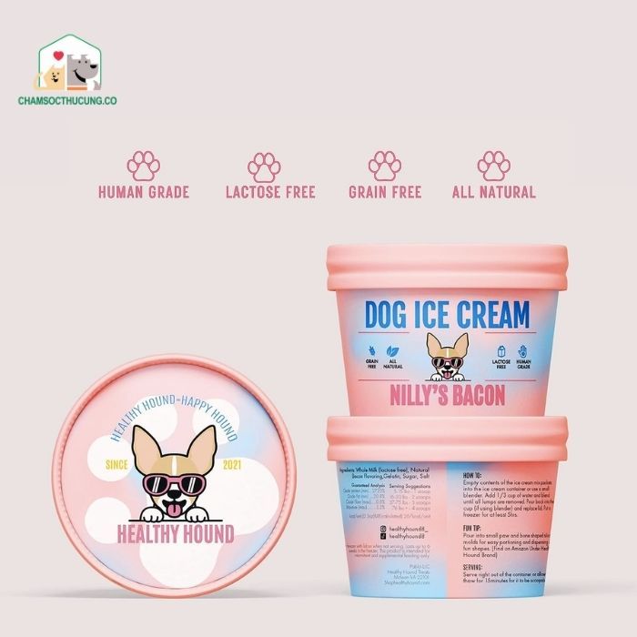  Kem Cho Chó- Không Lactose- Healthy Hound- Preorder 