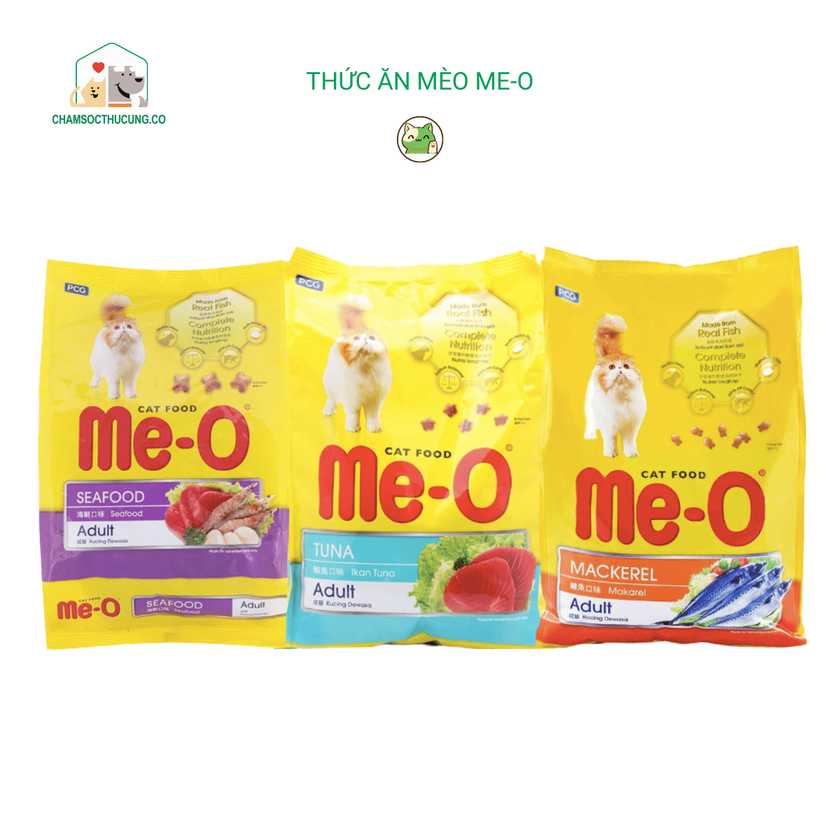  Thức Ăn Cho Mèo Trưởng Thành ME-O 350gr 