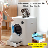  Nhà Vệ Sinh Mèo Tự Động Size Lớn 8L- Wifi - Pet Marvel 