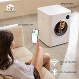  Nhà Vệ Sinh Mèo Tự Động Size Lớn 8L- Wifi - Pet Marvel 