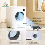 Nhà Vệ Sinh Mèo Tự Động Size Lớn 8L- Wifi - Pet Marvel 