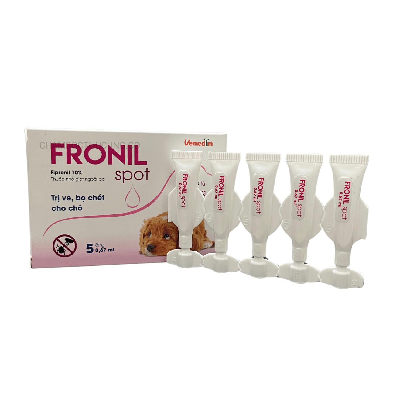  [Mẫu mới] Fronil Spot Nhỏ Gáy Diệt Ve Bọ Chét Cho Chó- Ống 0.67ml 