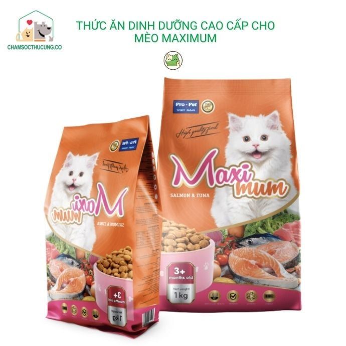  Thức Ăn Dinh Dưỡng Cao Cấp Maximum Pro-Pet Cho Mèo-Túi 1kg 