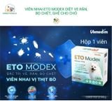  Viên Nhai ETO Modex Diệt Ve Rận, Bọ Chét, Ghẻ Cho Chó- Vemedim- Hộp 1 Viên 