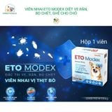  Viên Nhai ETO Modex Diệt Ve Rận, Bọ Chét, Ghẻ Cho Chó- Vemedim- Hộp 1 Viên 