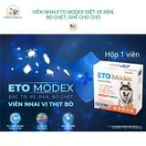  Viên Nhai ETO Modex Diệt Ve Rận, Bọ Chét, Ghẻ Cho Chó- Vemedim- Hộp 1 Viên 