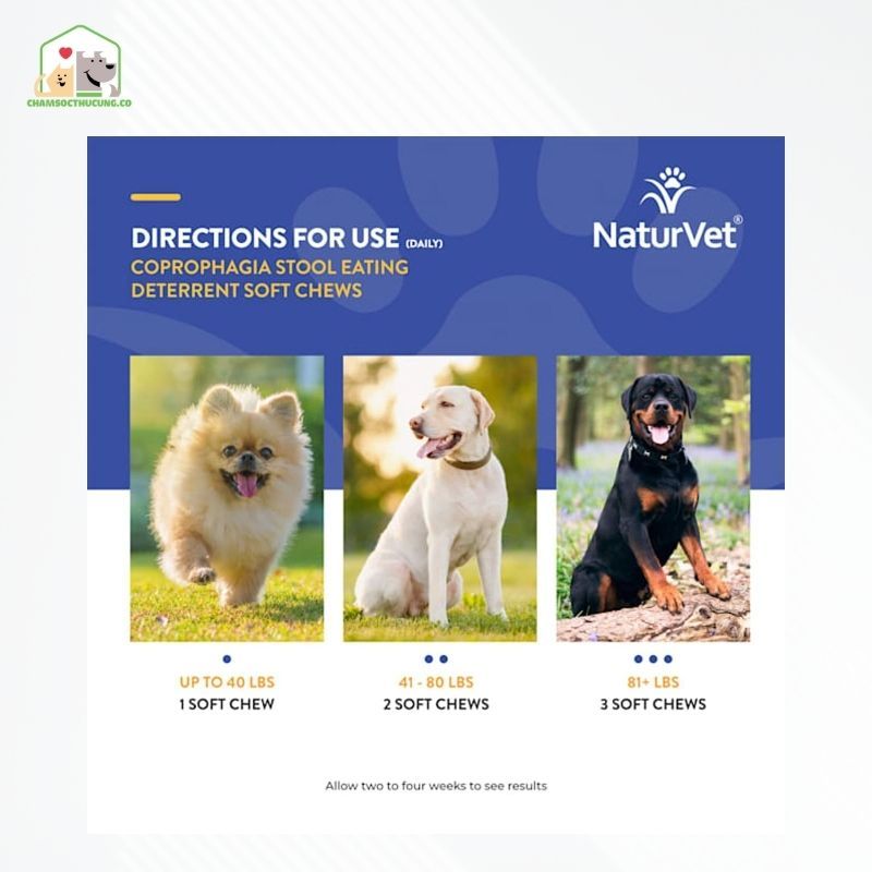  [Hàng Mỹ] Viên Nhai Ngăn Chó Ăn Chất Thải NaturVet-ORDER 