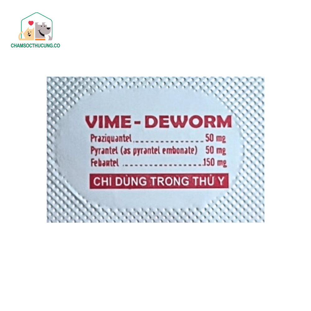  Viên Tẩy Giun Sán Cho Chó Vime Deworm 