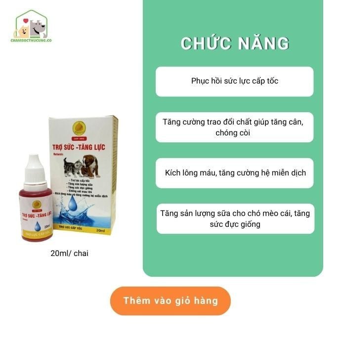  Dung Dịch Tăng Sức Lực Cho Chó Mèo Butamin Cho Chó Mèo Kén Ăn- Winsgroup 20ml 